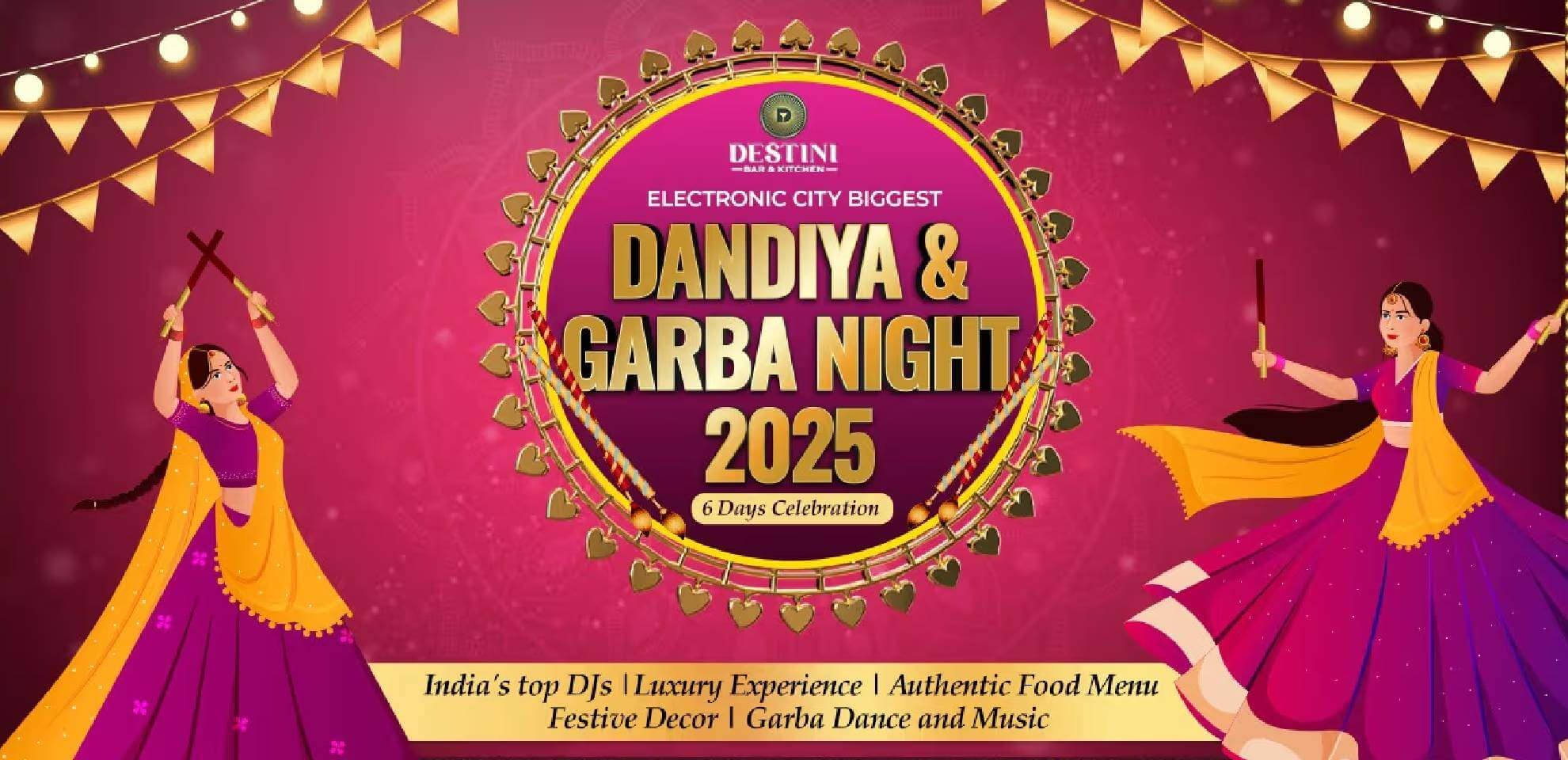 M5 Ecity Biggest Dandiya And Garba 2025 | Club Destini