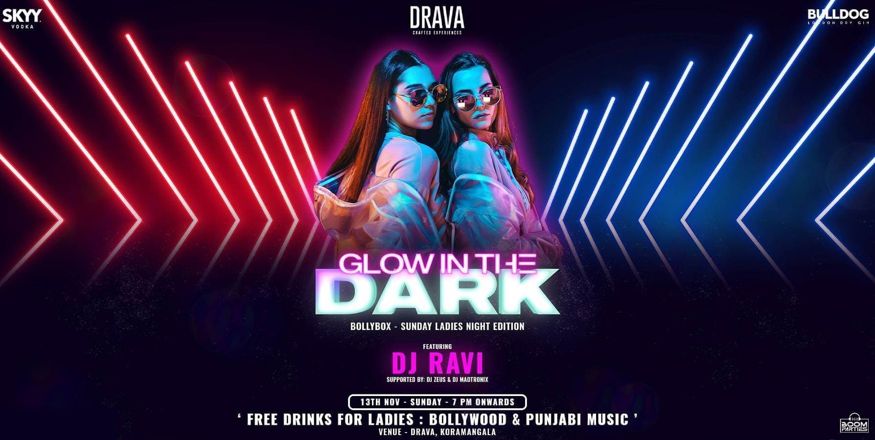 Bollybox Sunday Ladies Night - Glow In The Dark Edition