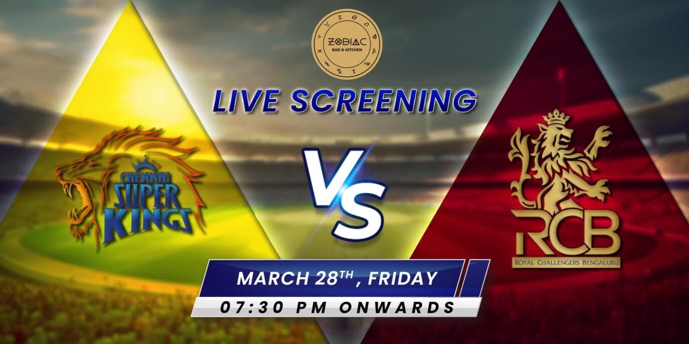 CSK Vs RCB | IPL Live Screening 