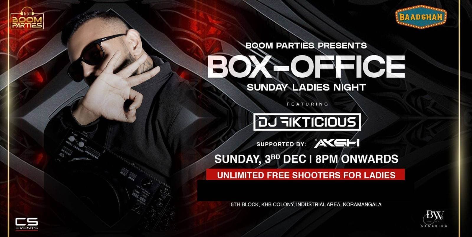 Box Office Sunday Ladies Night