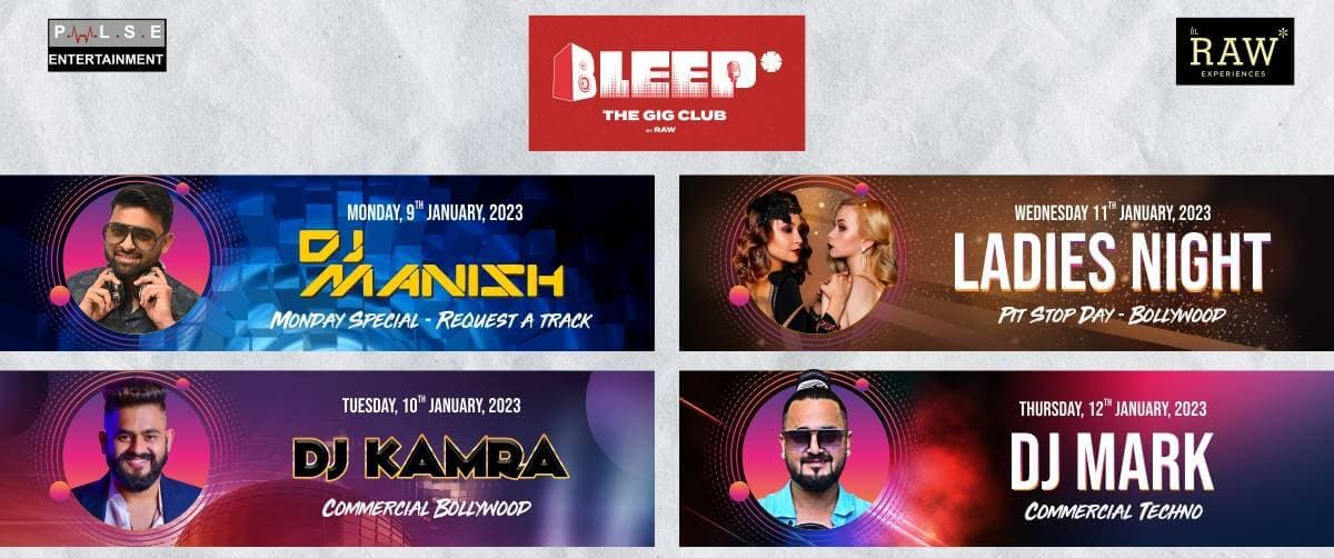 January Party Week 2 At Bleep 'The Gig Club'