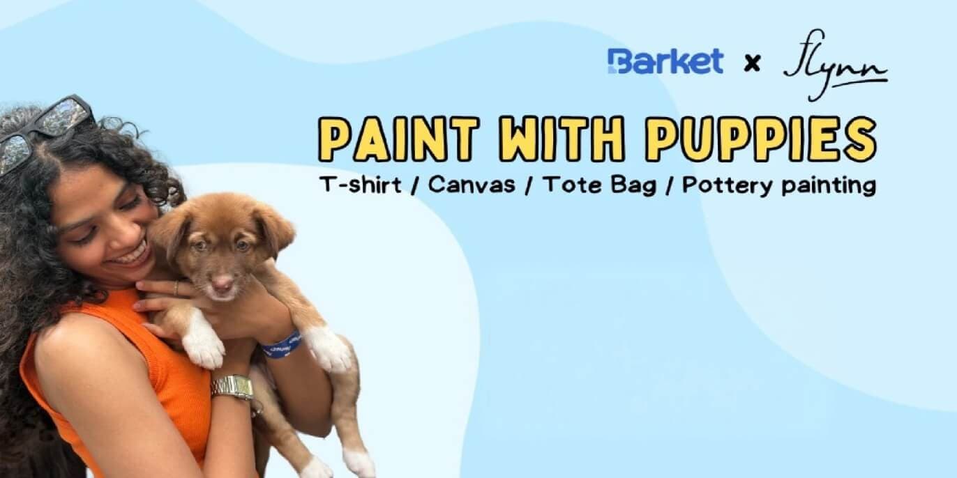 Paint With Puppies At Cafe Flynn