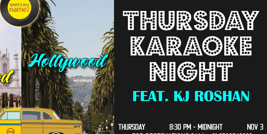 Thursday Karaoke Night With KJ Roshan