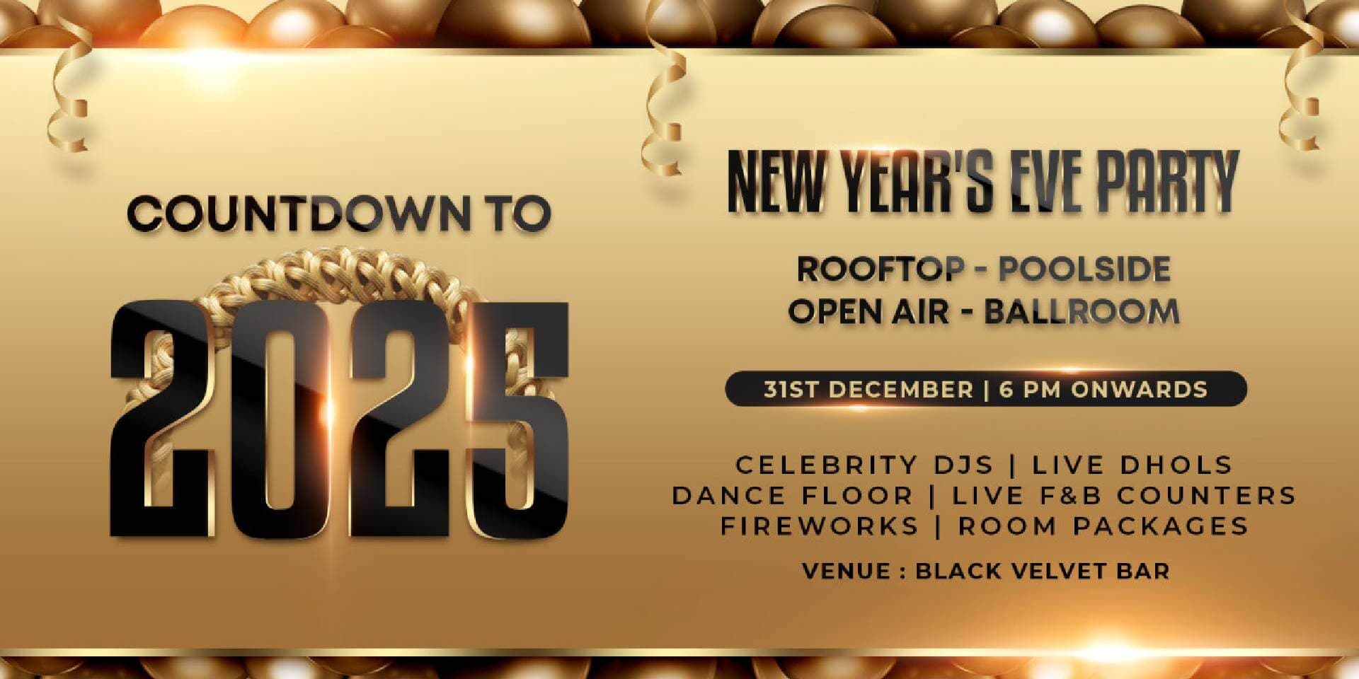 Countdown To NYE 2025 | Black Velvet Bar