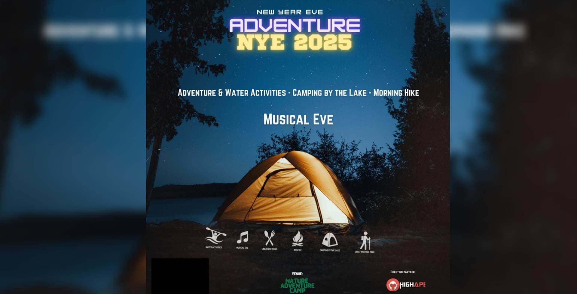 New Year Lakeside Camping in Bangalore | Adventure NYE 2025