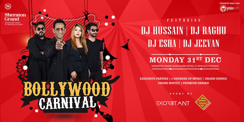 NYE Bollywood Carnival 2019 at Sheraton Grand
