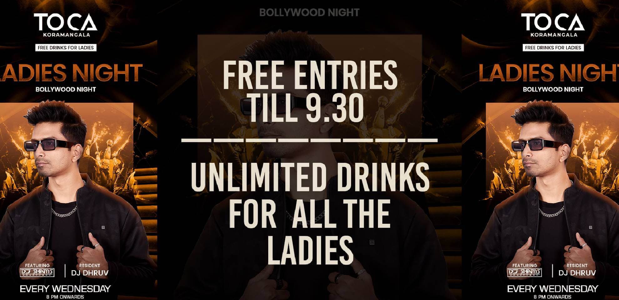 Wednesday Ladies Night At Toca Koramangala