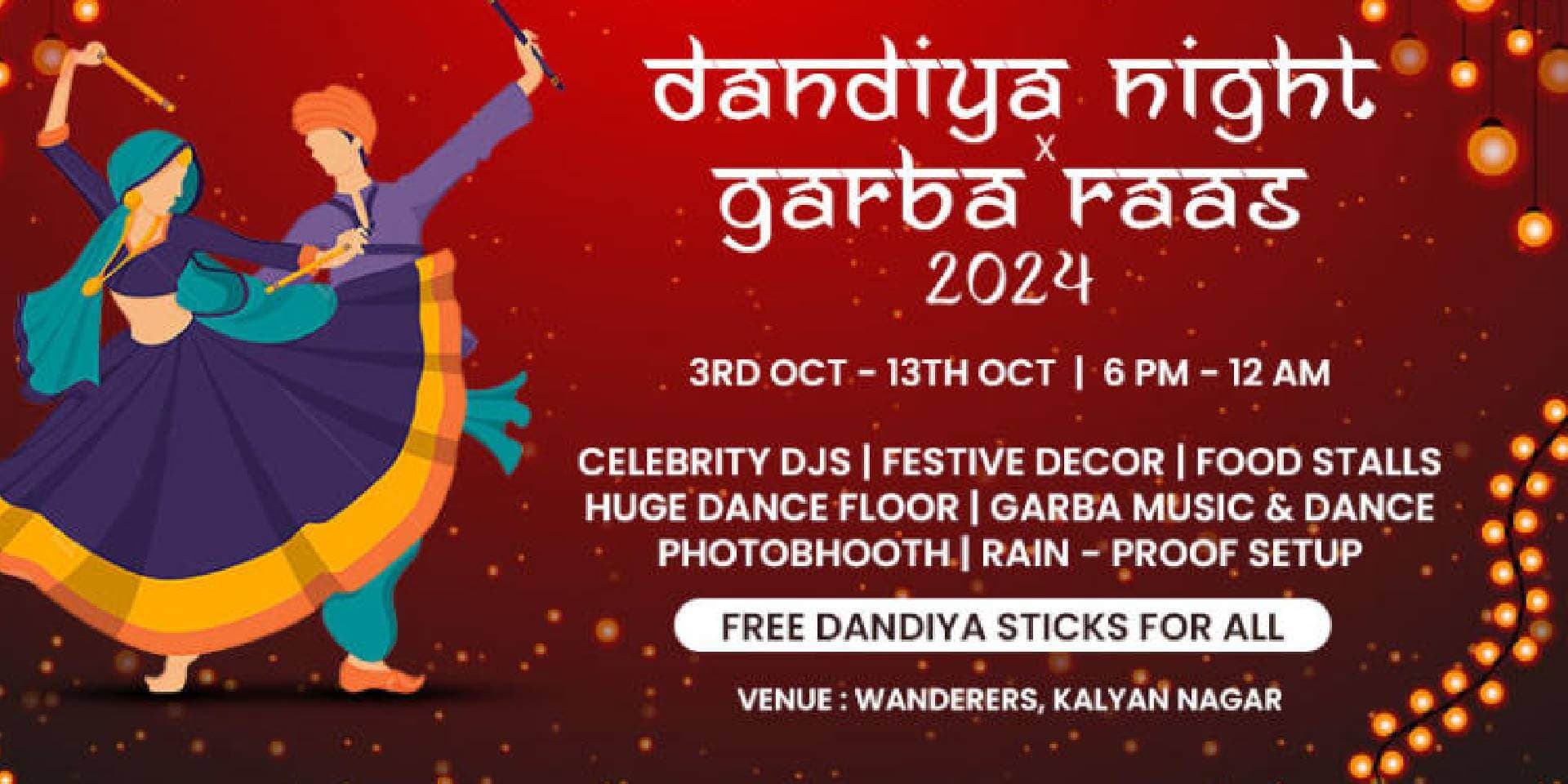 Dandiya Night x Garba Raas 2024 | Wanderers