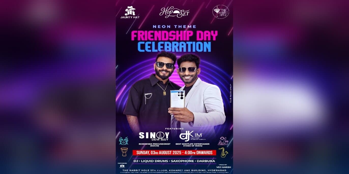 Neon Theme Friendship Day Celebration