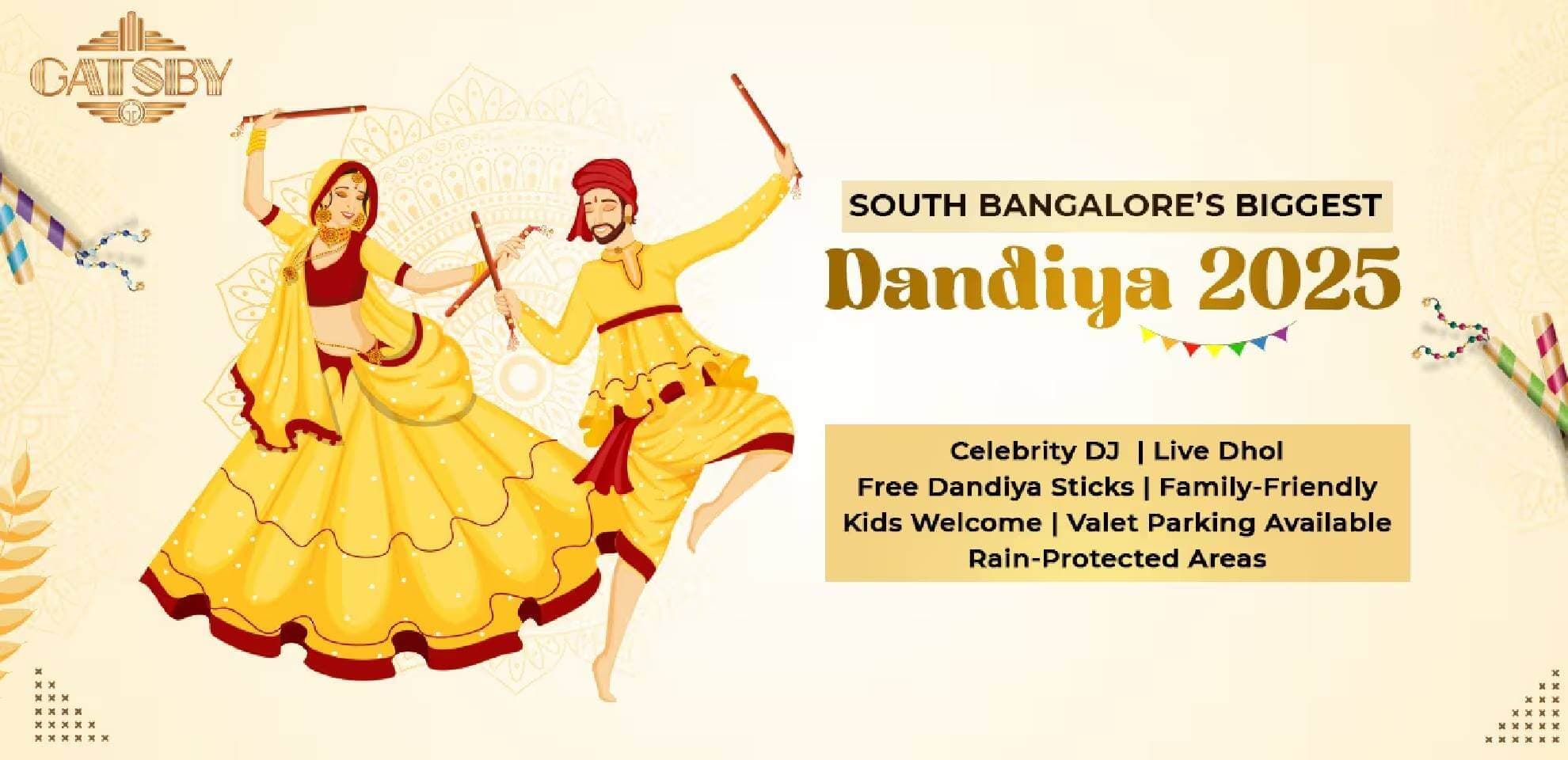 Garba And Dandiya 2025 At Gatsby Bannerghatta