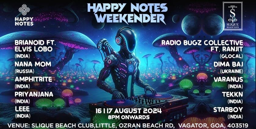 Happy Notes Weekender | Slique Beach Club