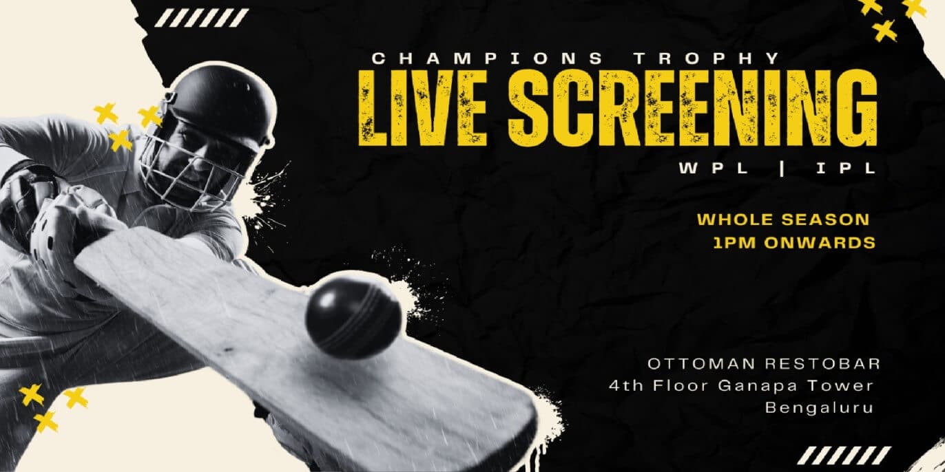  Live Cricket Screening At Ottoman Restobar