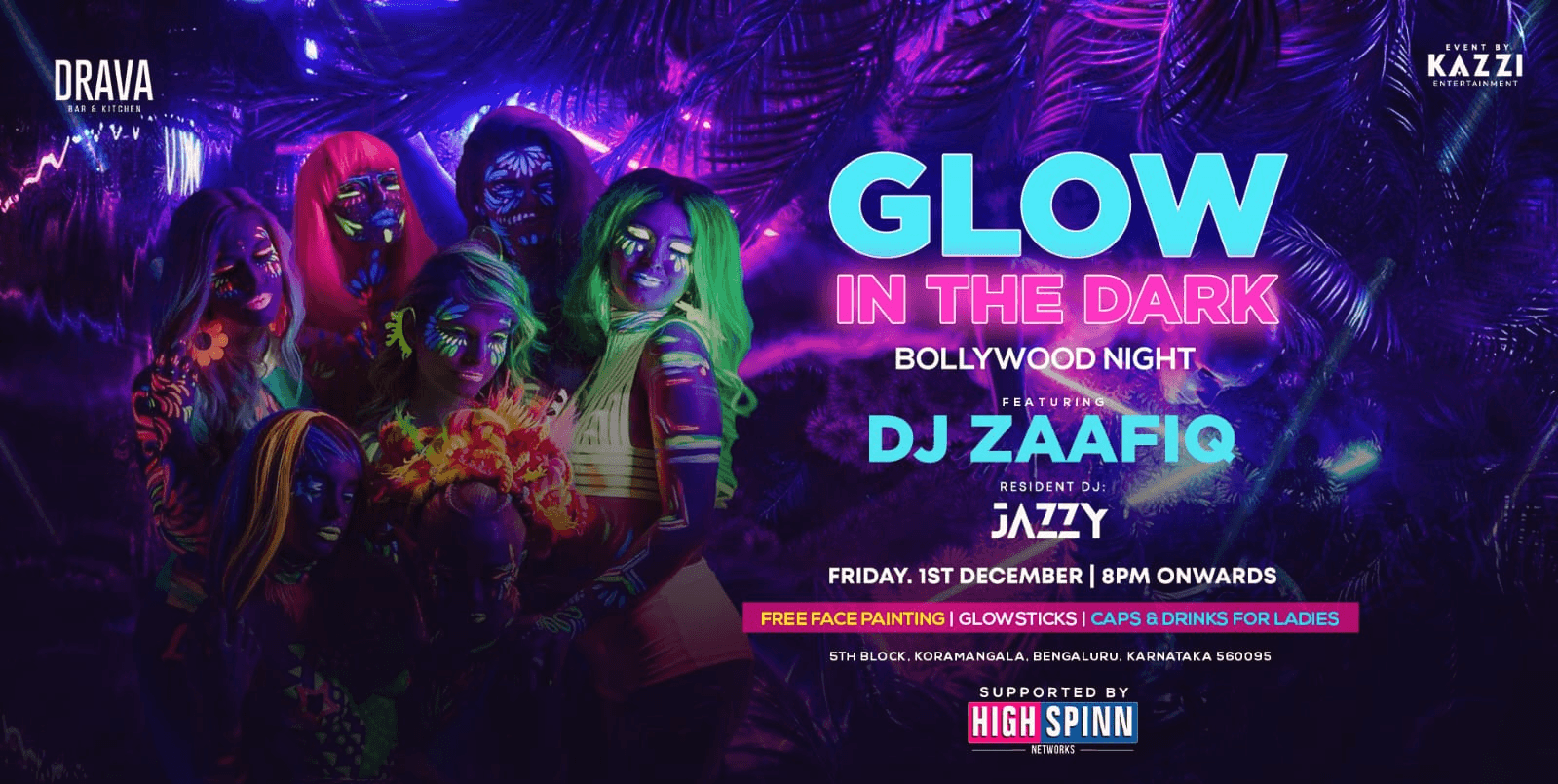 Friday Glow in Dark Bollywood  Edition | Drava
