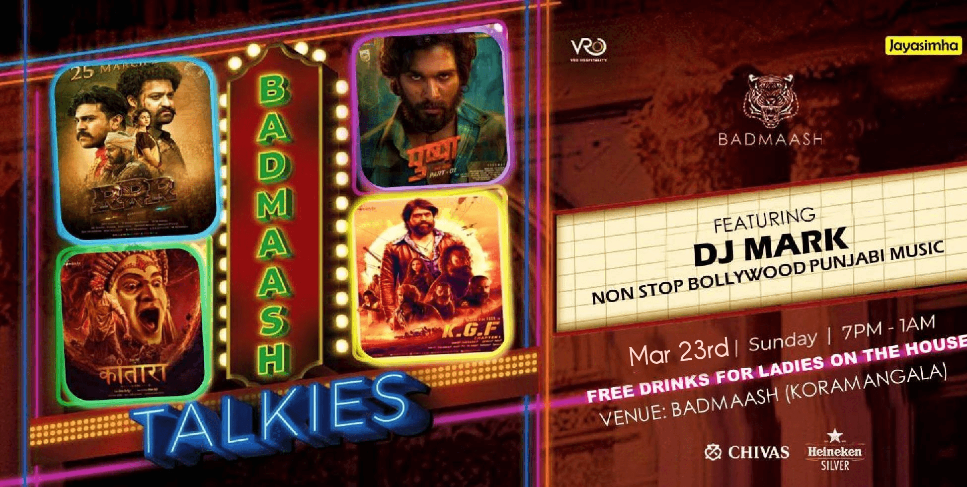 Badmaash Talkies Ladies Night | Badmaash kormangala