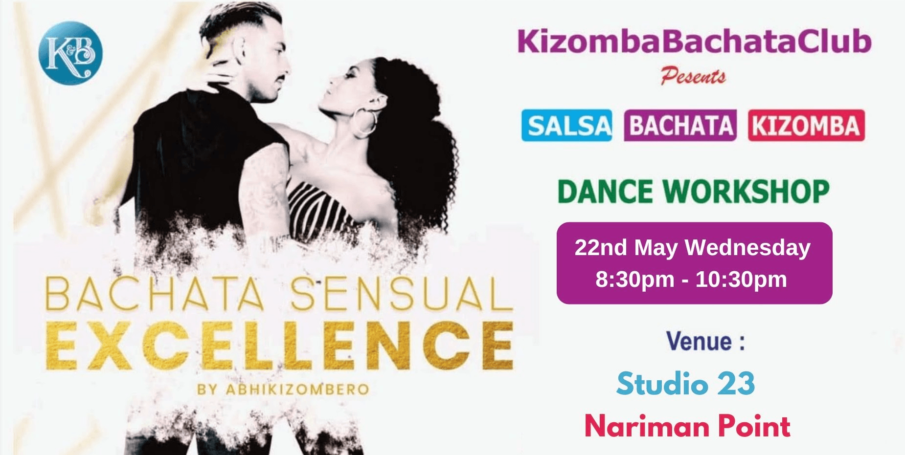Free Salsa Bachata and Kizomba Dance Workshop | Nariman Point