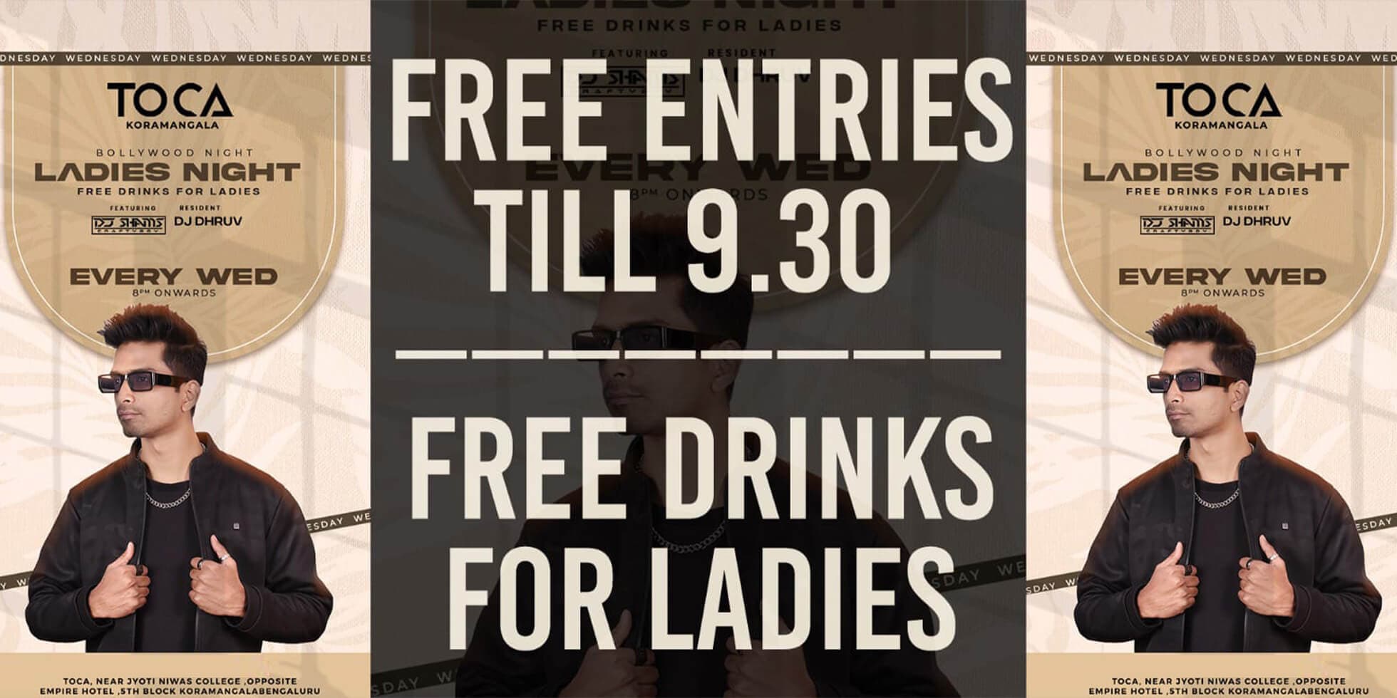 Wednesday Ladies Night At Toca Koramangala