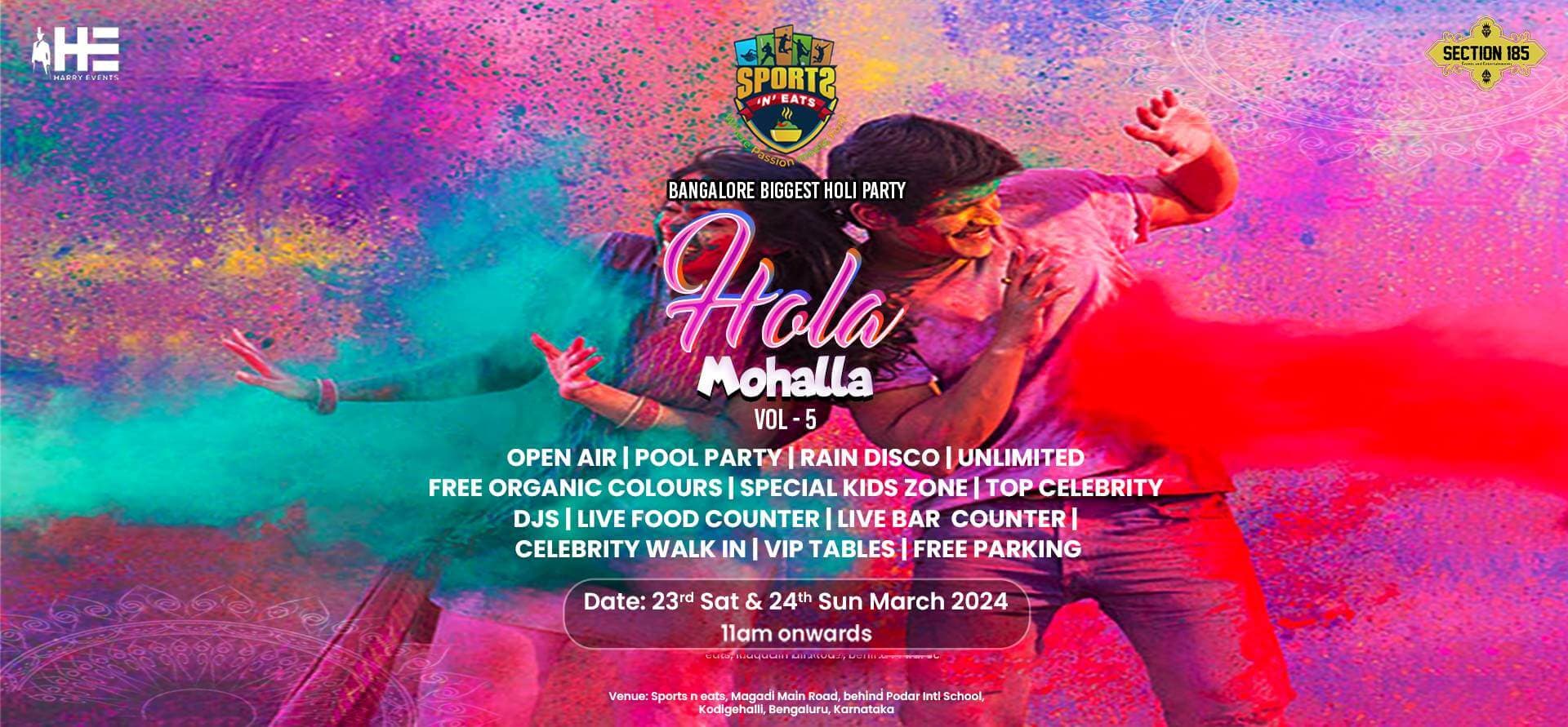 Hola Mohalla | Bangalores Biggest Holi Festival 2024