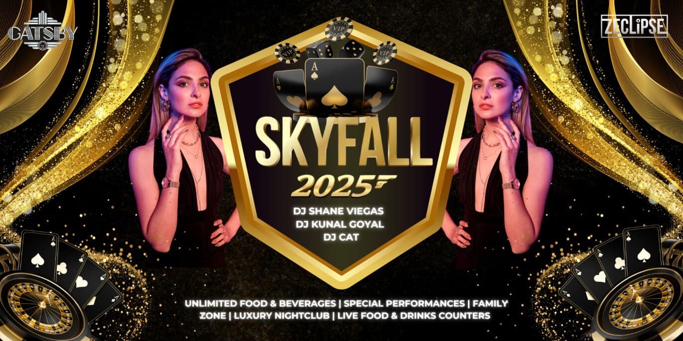 Skyfall 2025 NYE At Gatsby Bangalore South