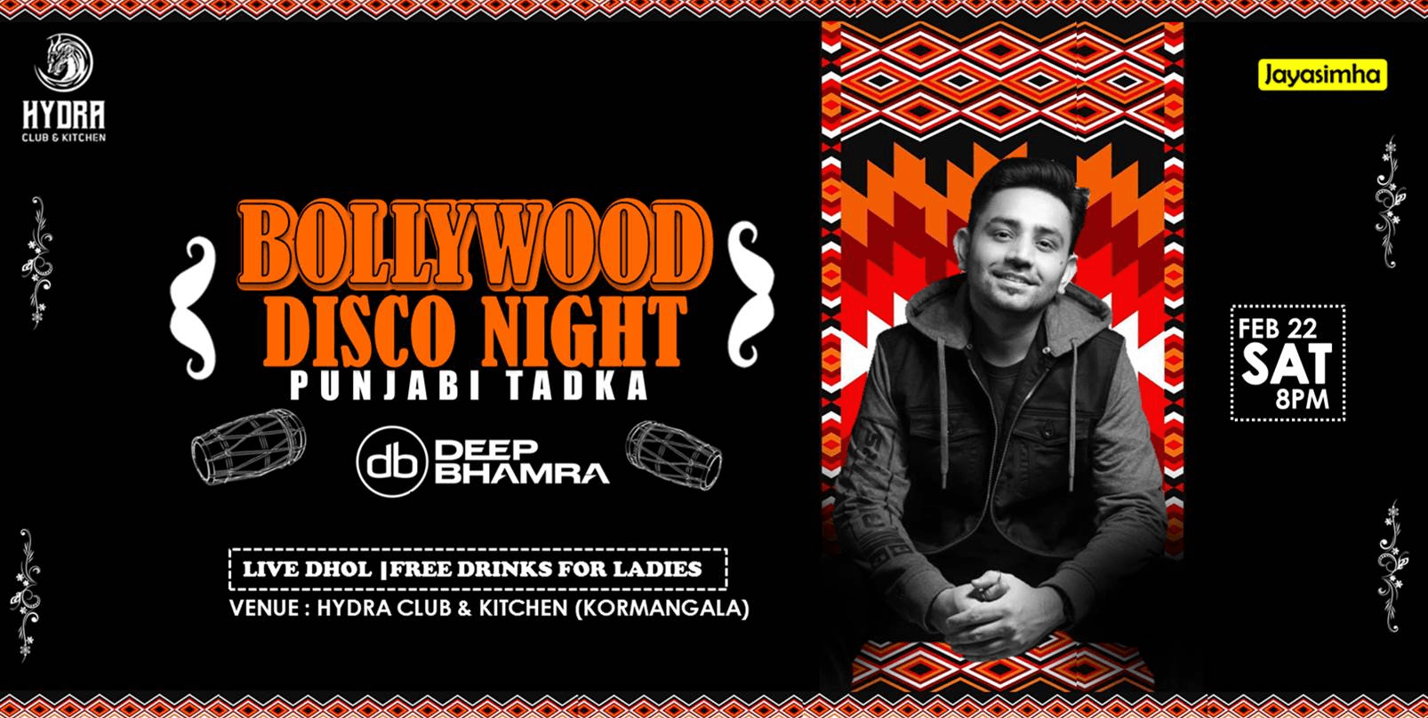 Bollywood Disco Night | Hydra Club & Kitchen  Kormangala