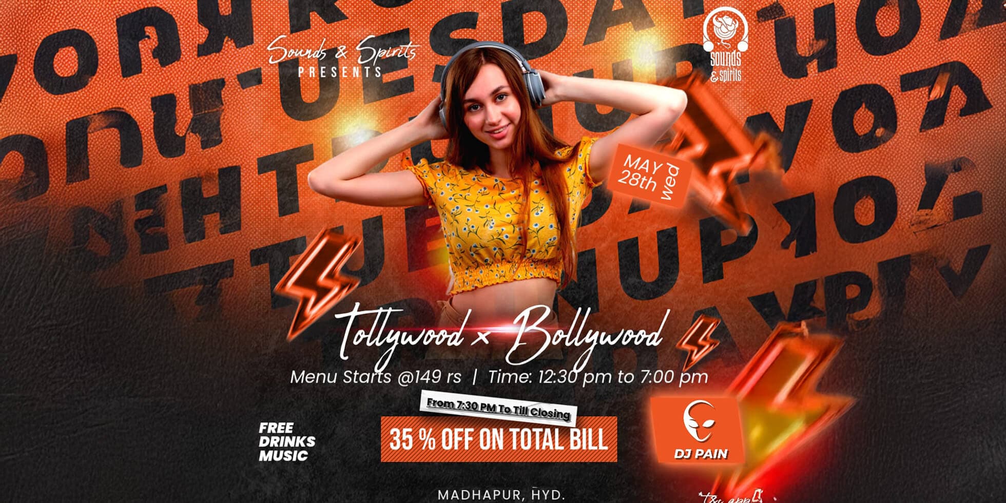 Wednesday Bollywood Night | Sounds & Spirits