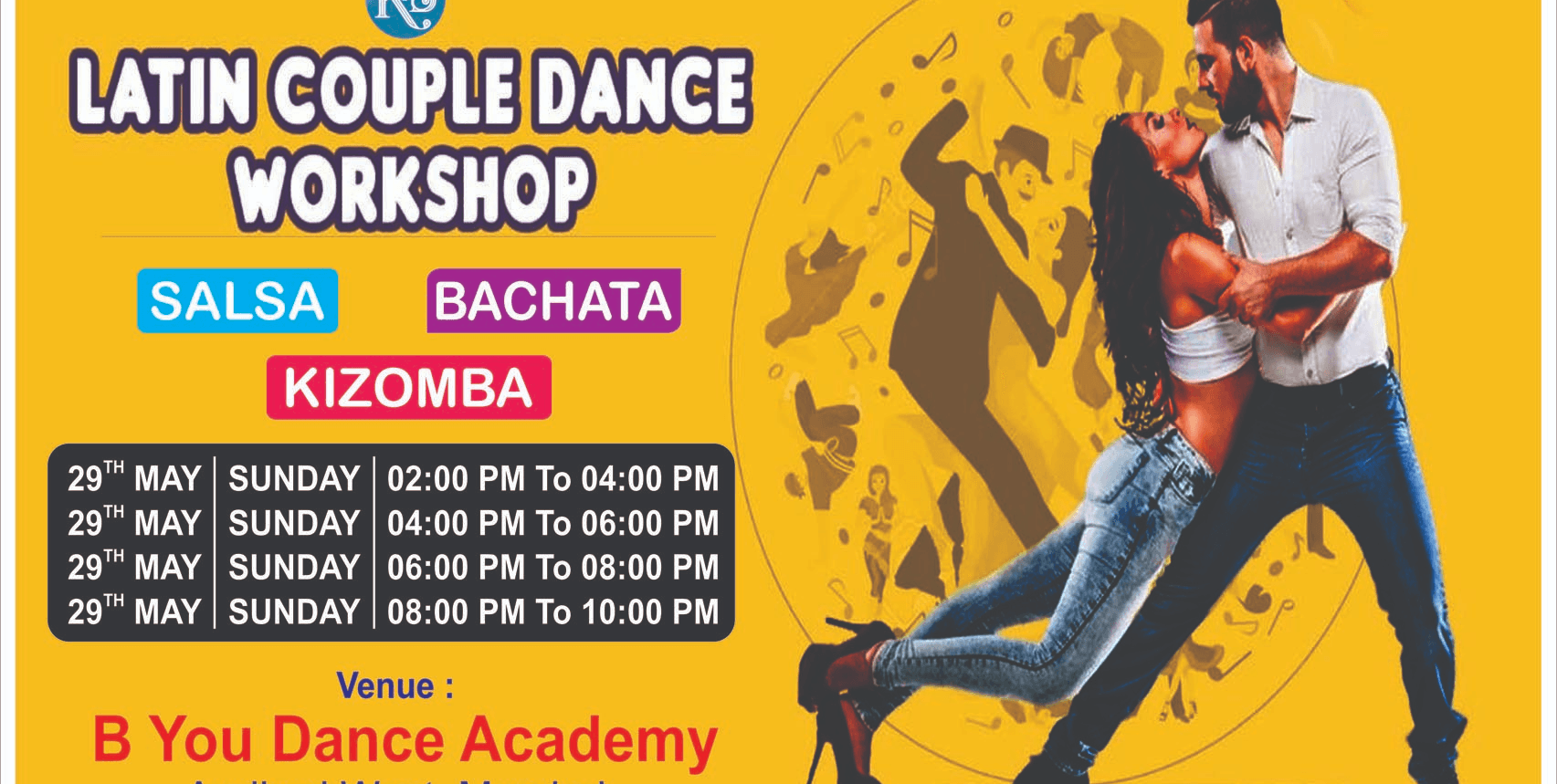 Latin Couple Dance Workshop -  Salsa Bachata and Kizomba