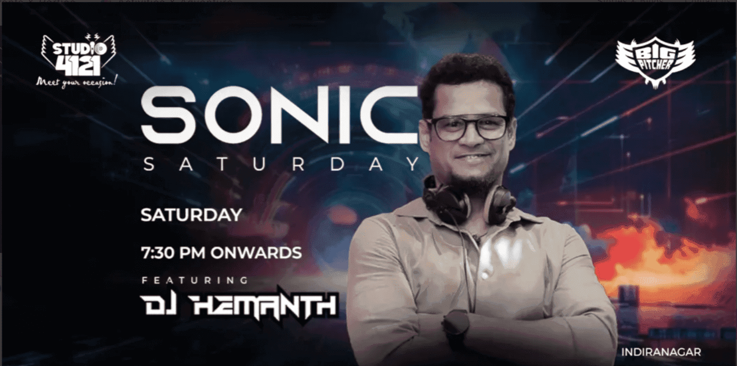 Sonic Saturday | Indiranagar