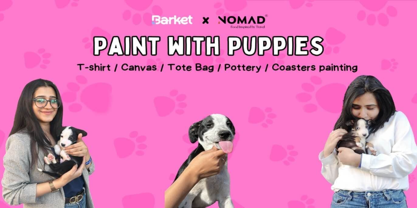 Paint With Puppies At Nomad Pizza