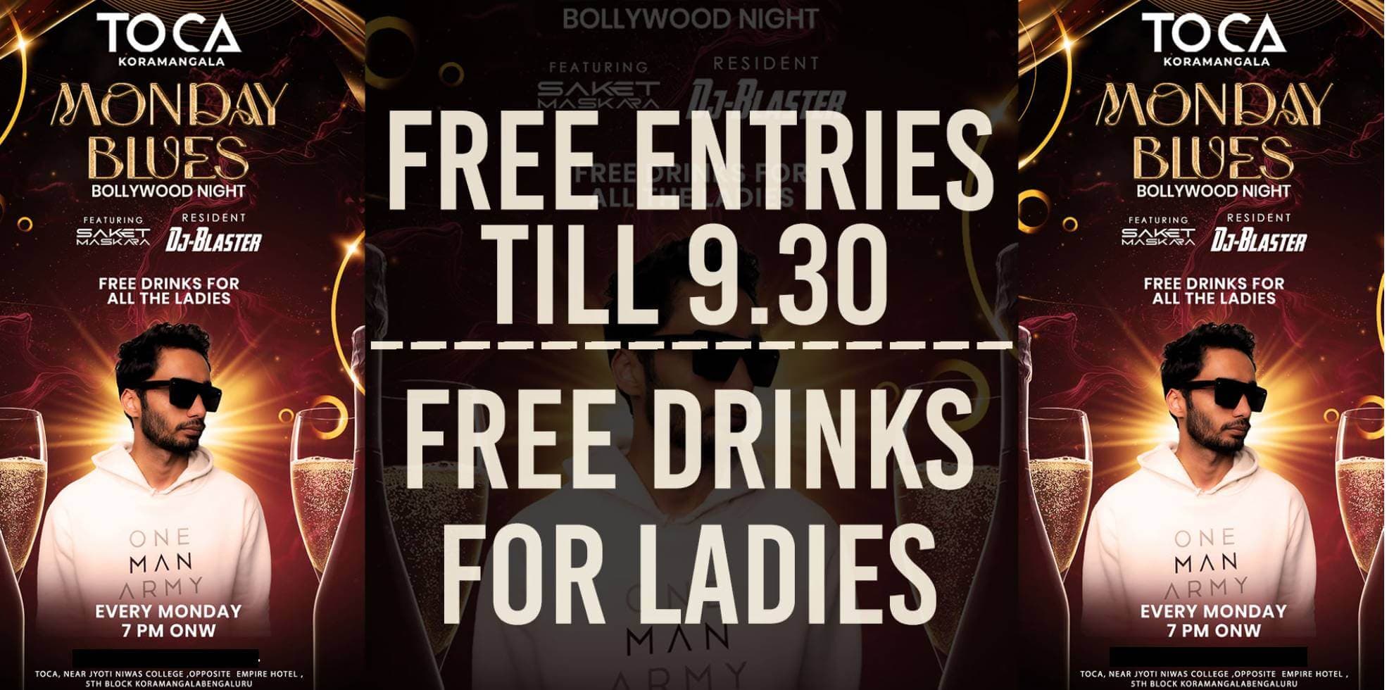 Monday Blues Bollywood Night | Toca Koramangala