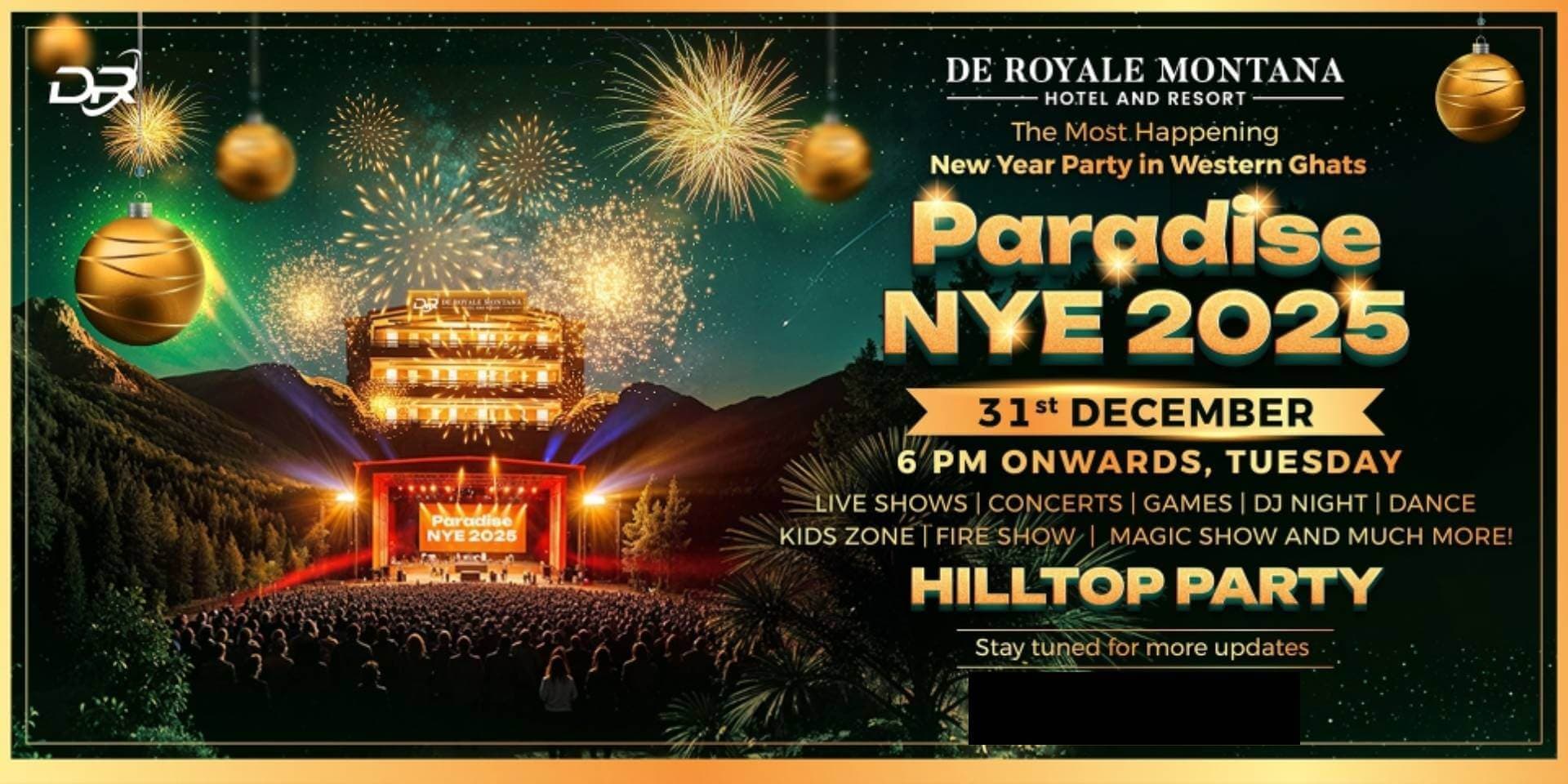 Paradise NYE 2025 | De Royale Montana Hotel