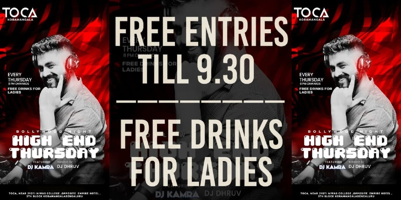 High End Thursday At Toca Koramangala