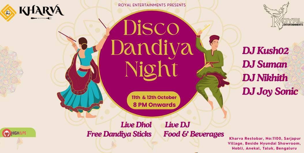 Disco Dandiya Night | Kharva Restobar