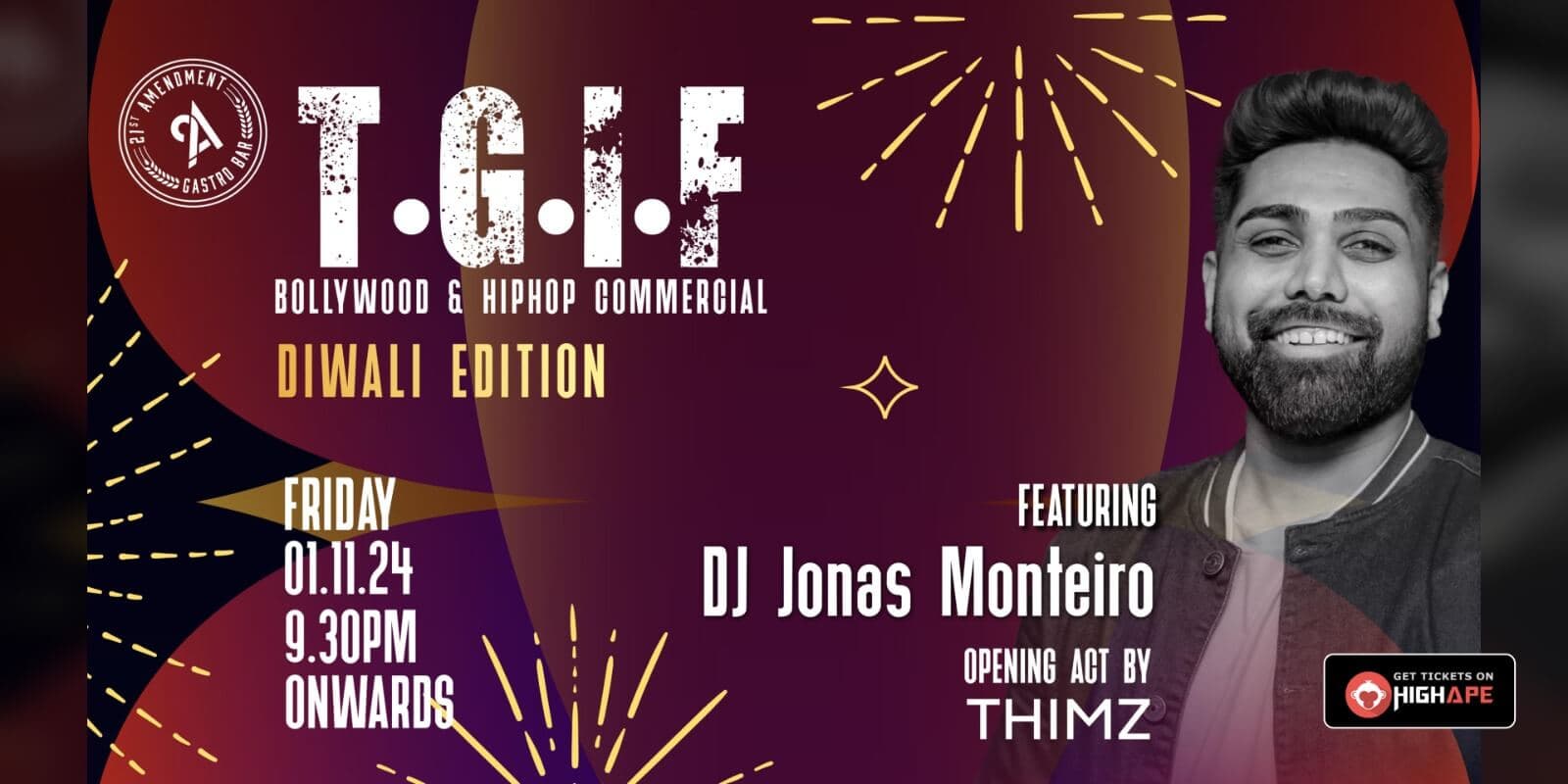T.G.I.F Bolly Commercial HipHop Night - Diwali Edition