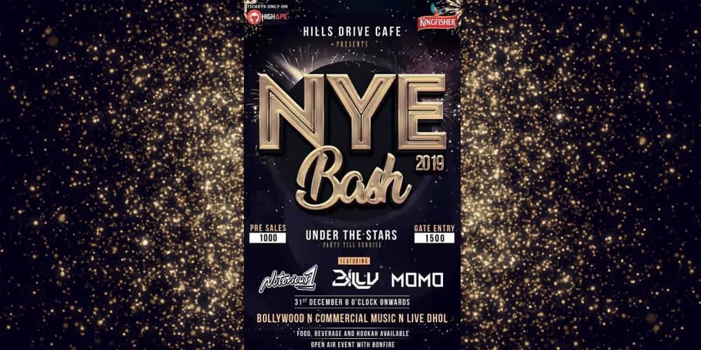 NYE Bash 2019 - Hills Drive Cafe