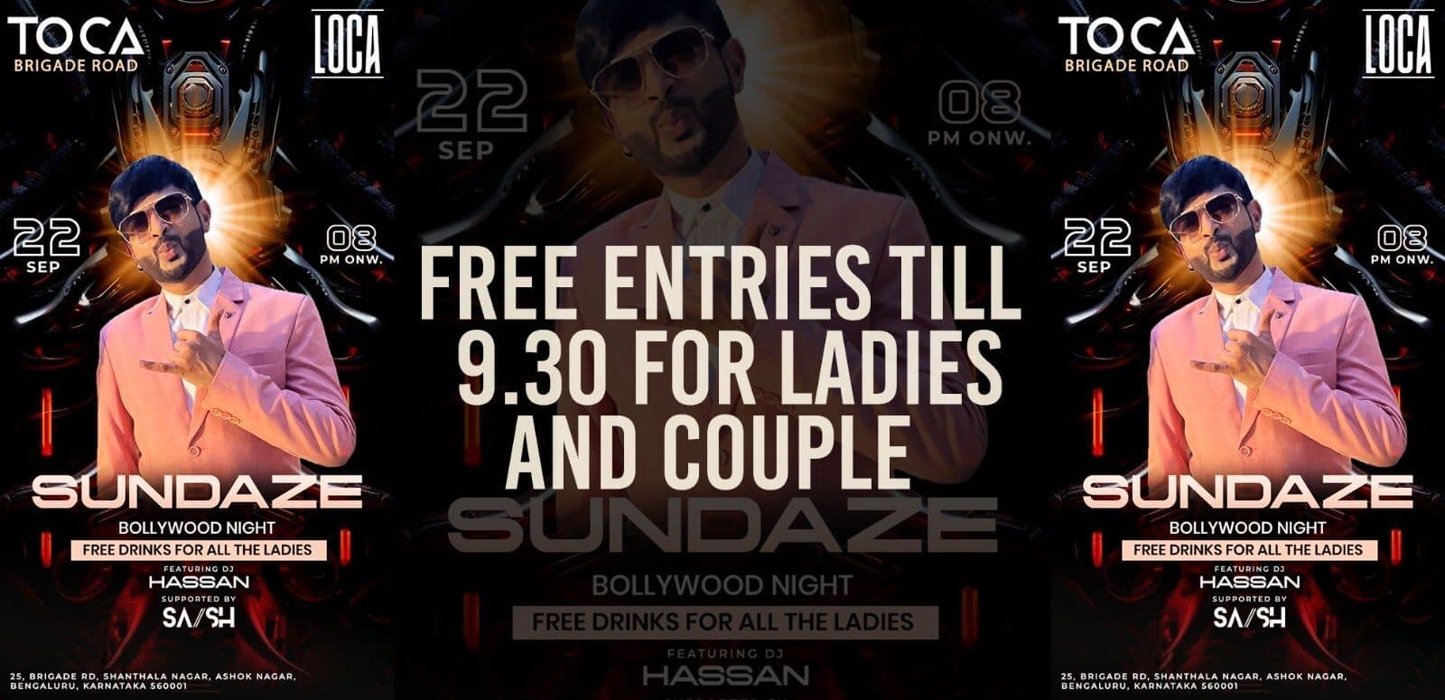 Sundaze Bollywood Night | Toca Brigade
