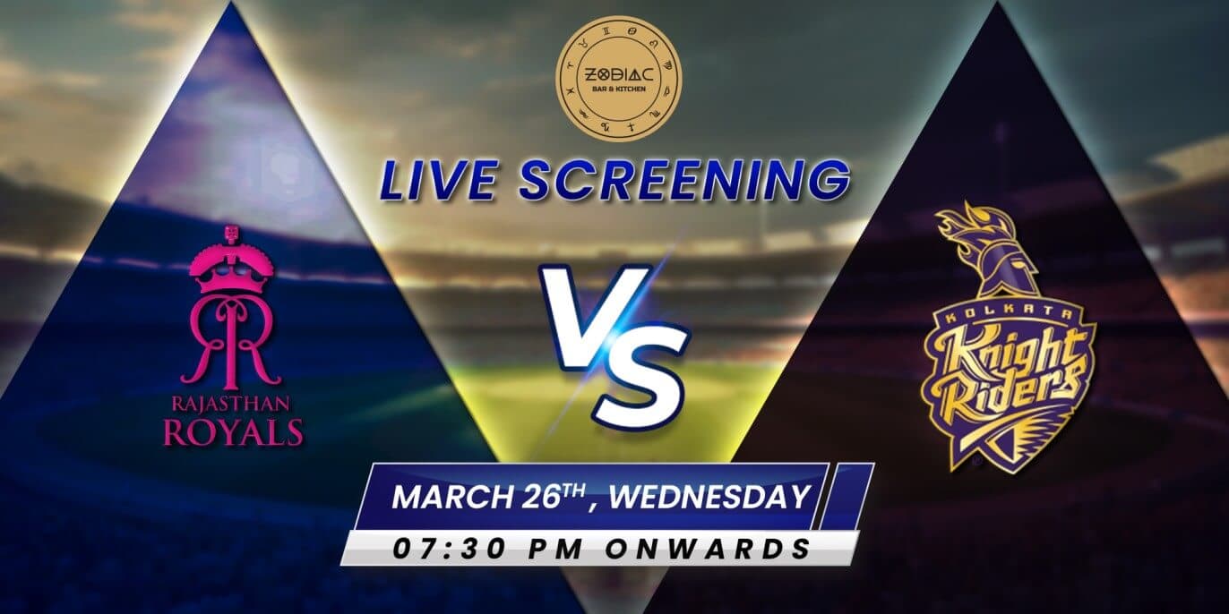 IPL Live Screening | RR Vs KKR