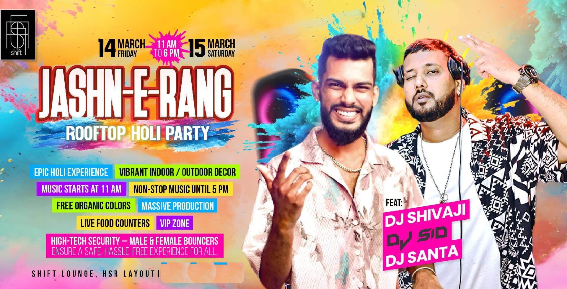 Jashn-e-Rang | Rooftop Holi Party