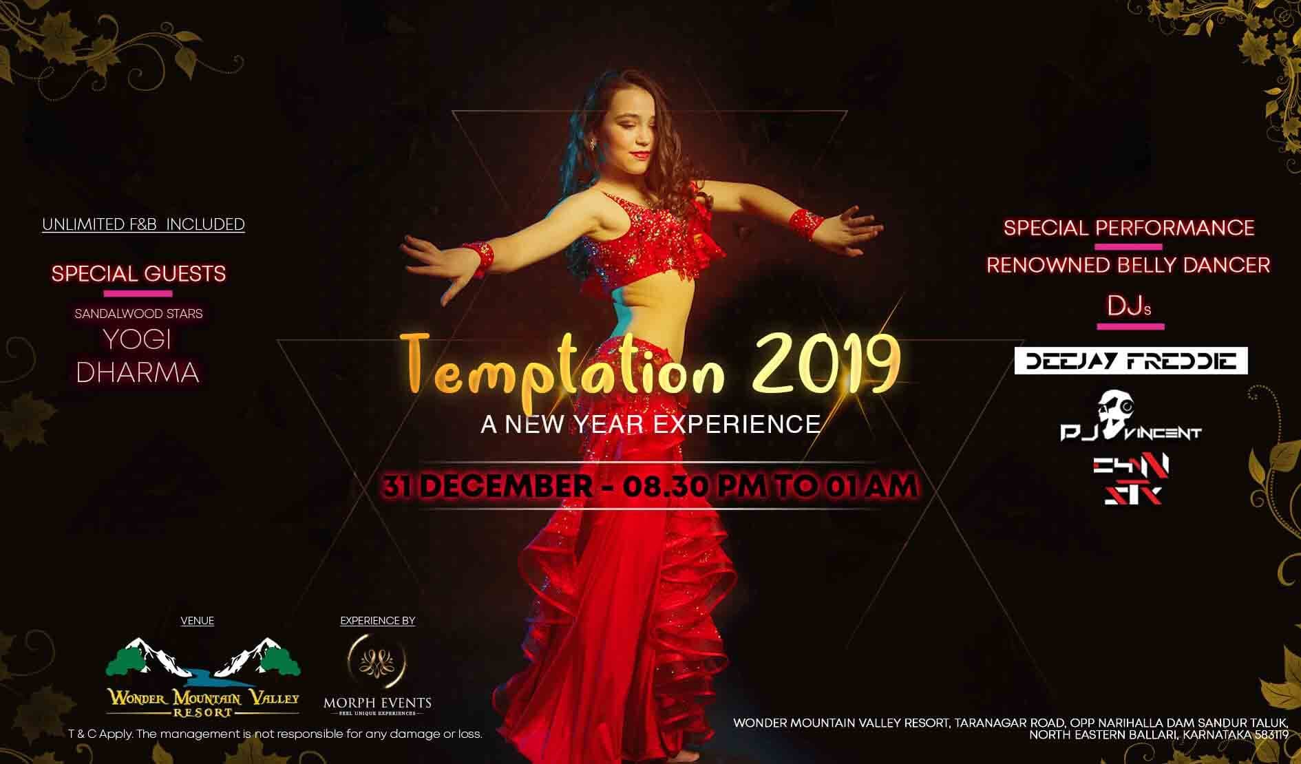 Temptations 2019 - Wonder Mountain Valley Resort - Bellary