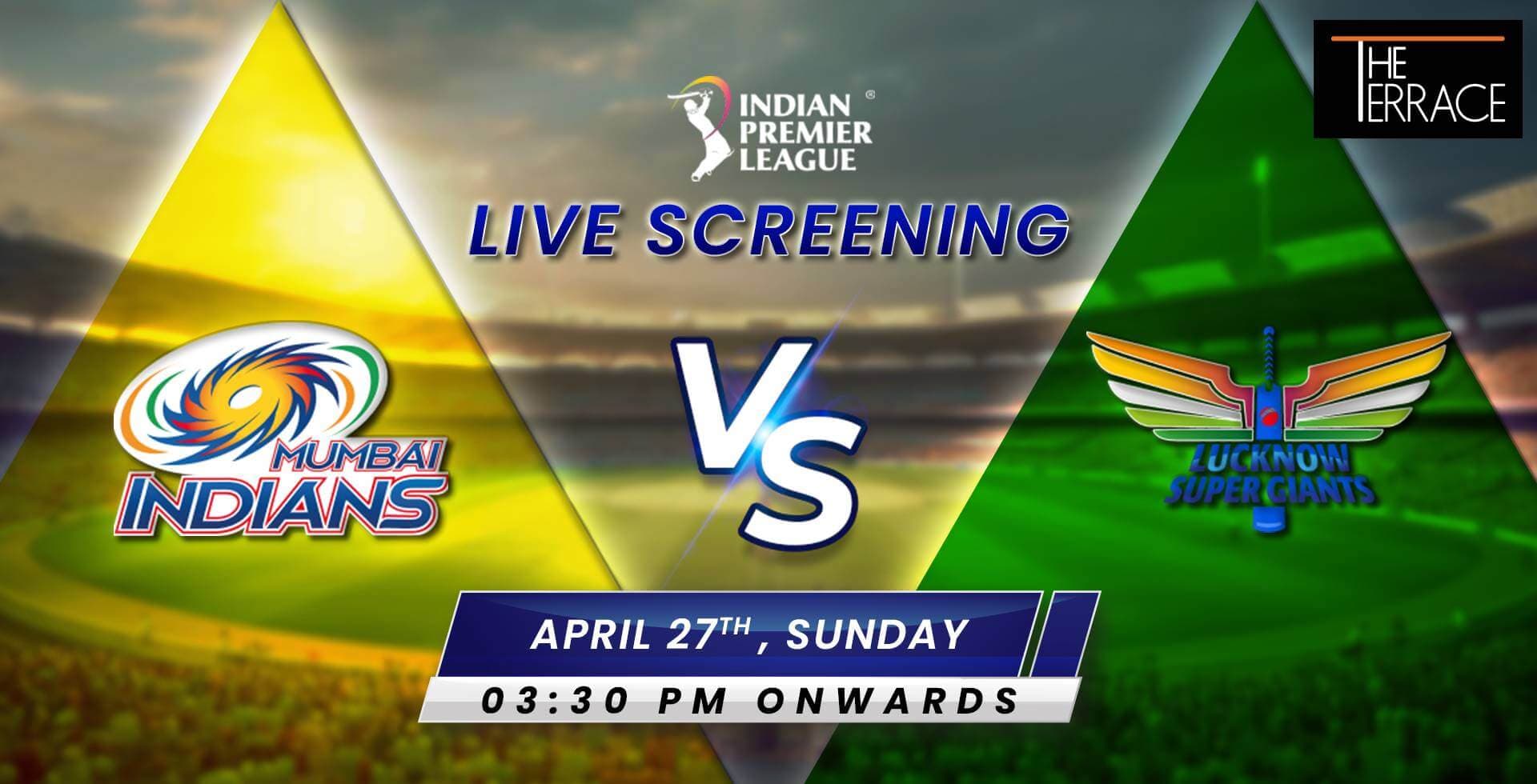 MI Vs LSG | IPL Live Screening 
