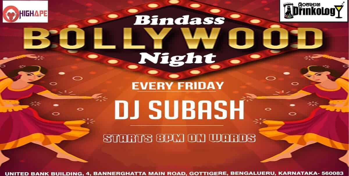 Bindass Bollywood Night | Drinkology Gastro Pub