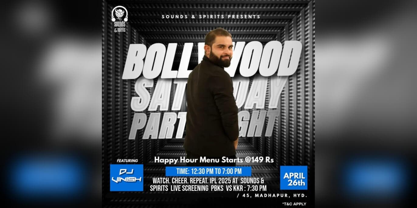 Big Saturday Bollywood Night | Sounds & Spirits