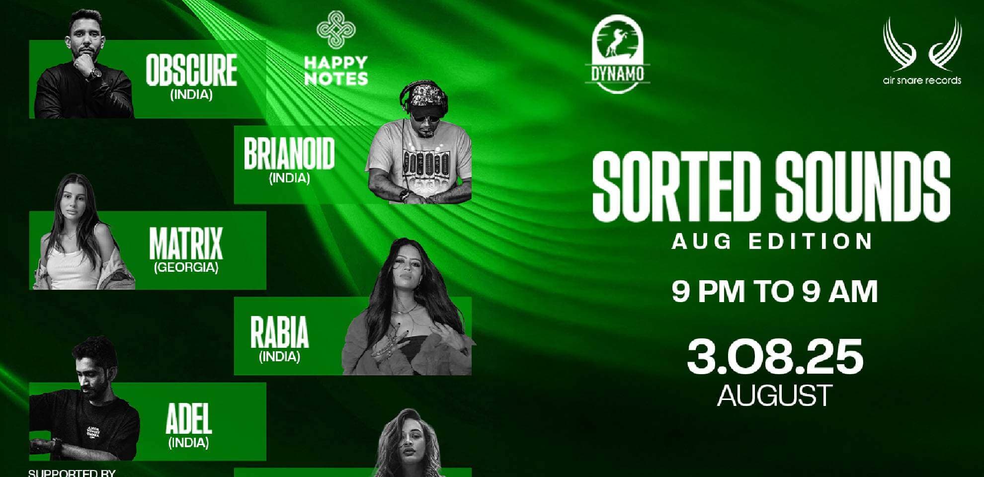 Sorted Sounds - August Edition