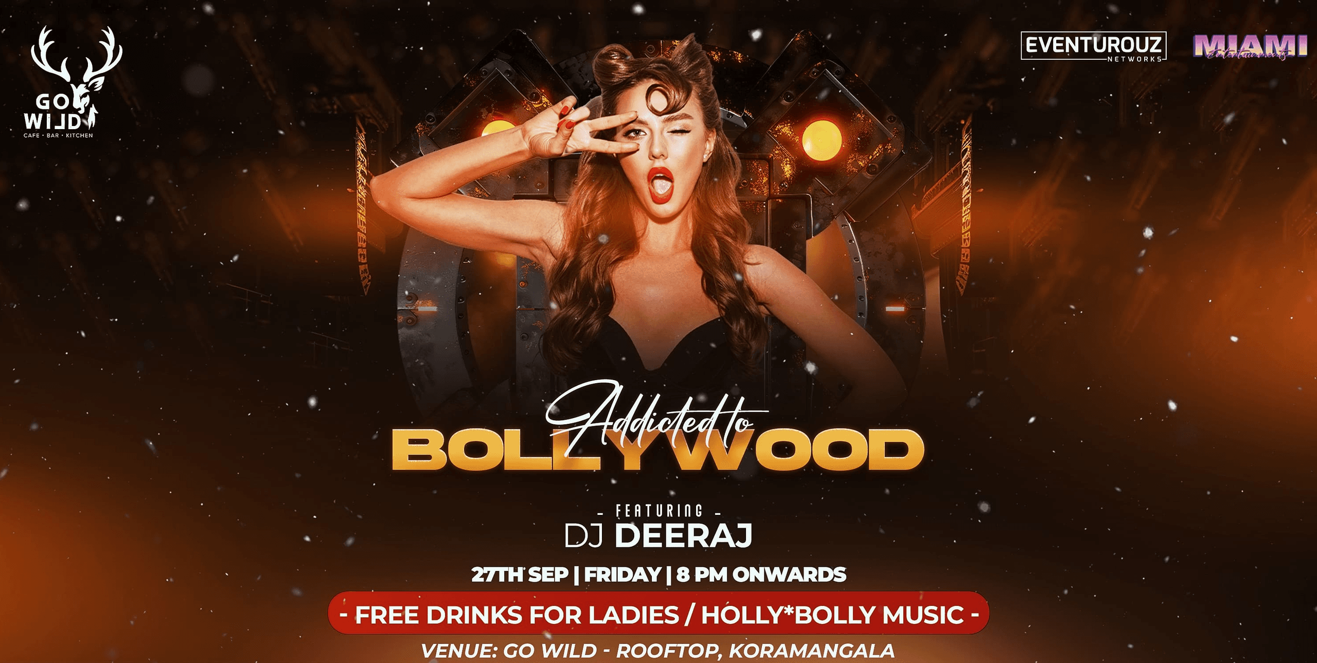 Friday Addicted To Bollywood | Go wild Rooftop