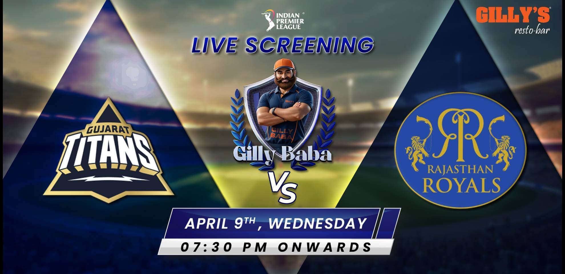 GT Vs RR | IPL Live Screening 