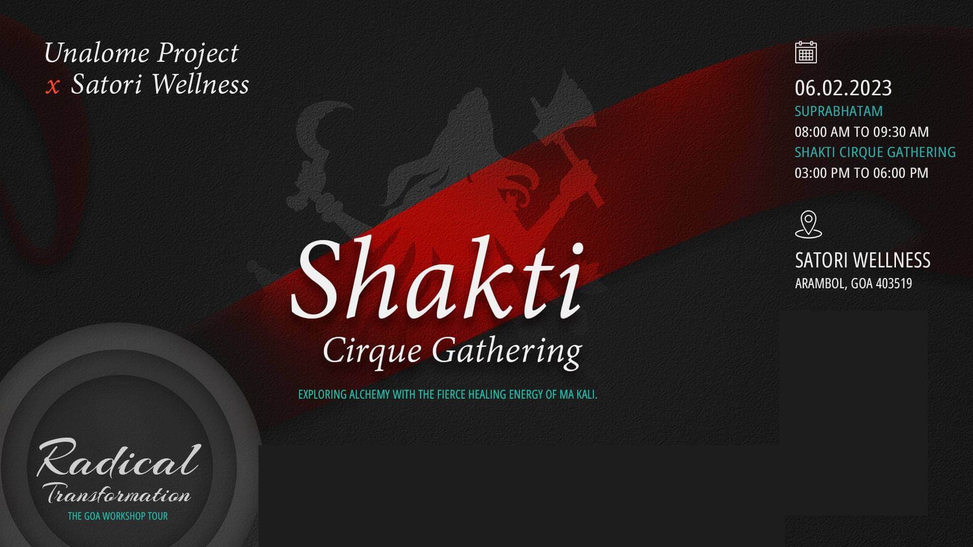 Shakti Cirque Gathering - Unalome Project Tour Goa