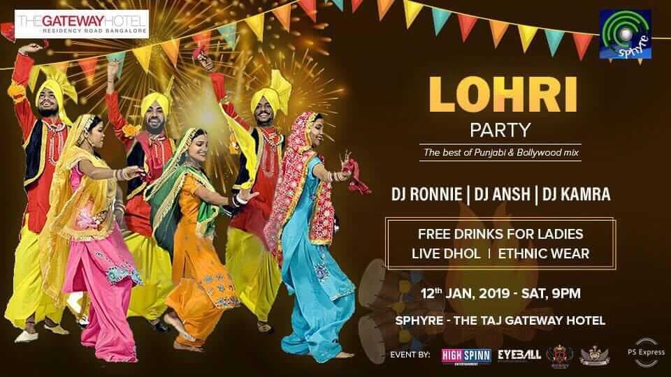 Saturday Lohri Punjabi & Bollywood at  Sphyre 