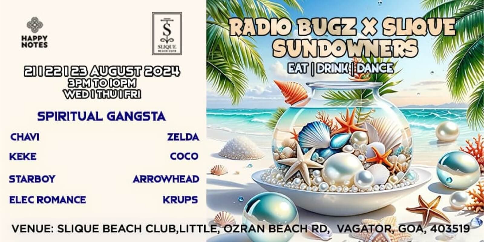 Radio Bugz x Slique Sundowners