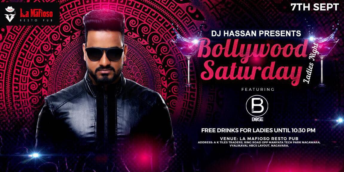 Bollywood Saturday Ladies Night - La Mafioso Resto Pub