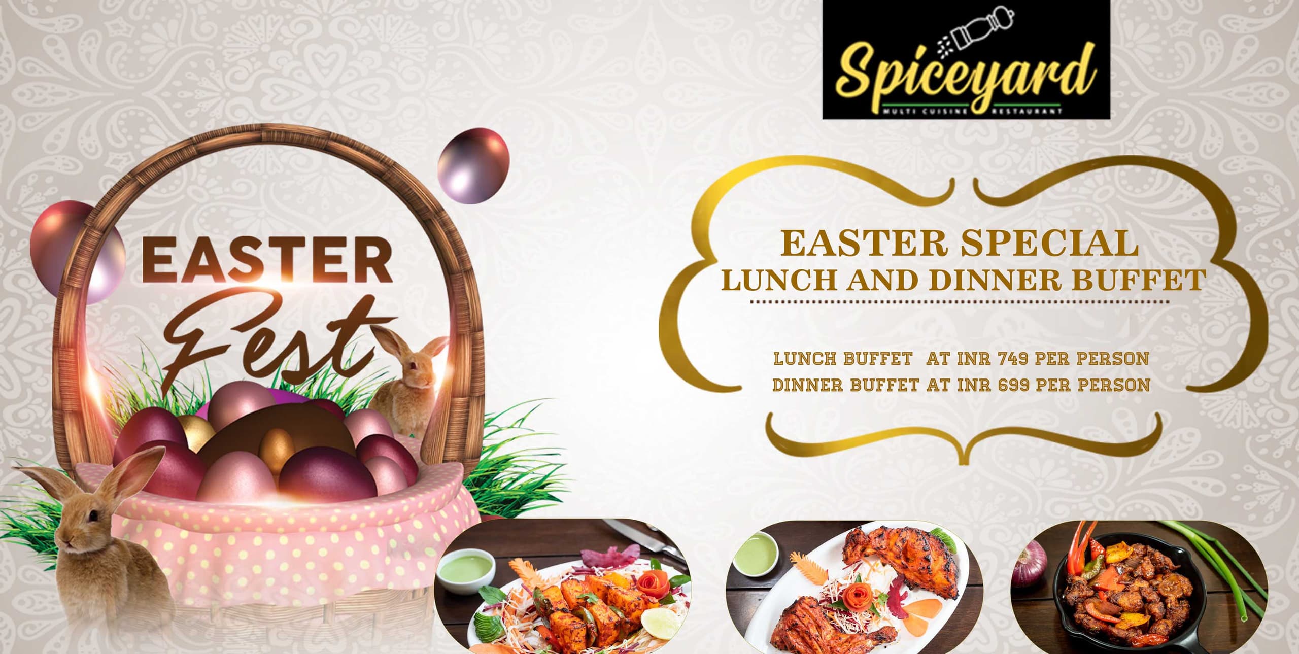 Easter Lunch And Dinner Buffet at Spiceyard Koramangala
