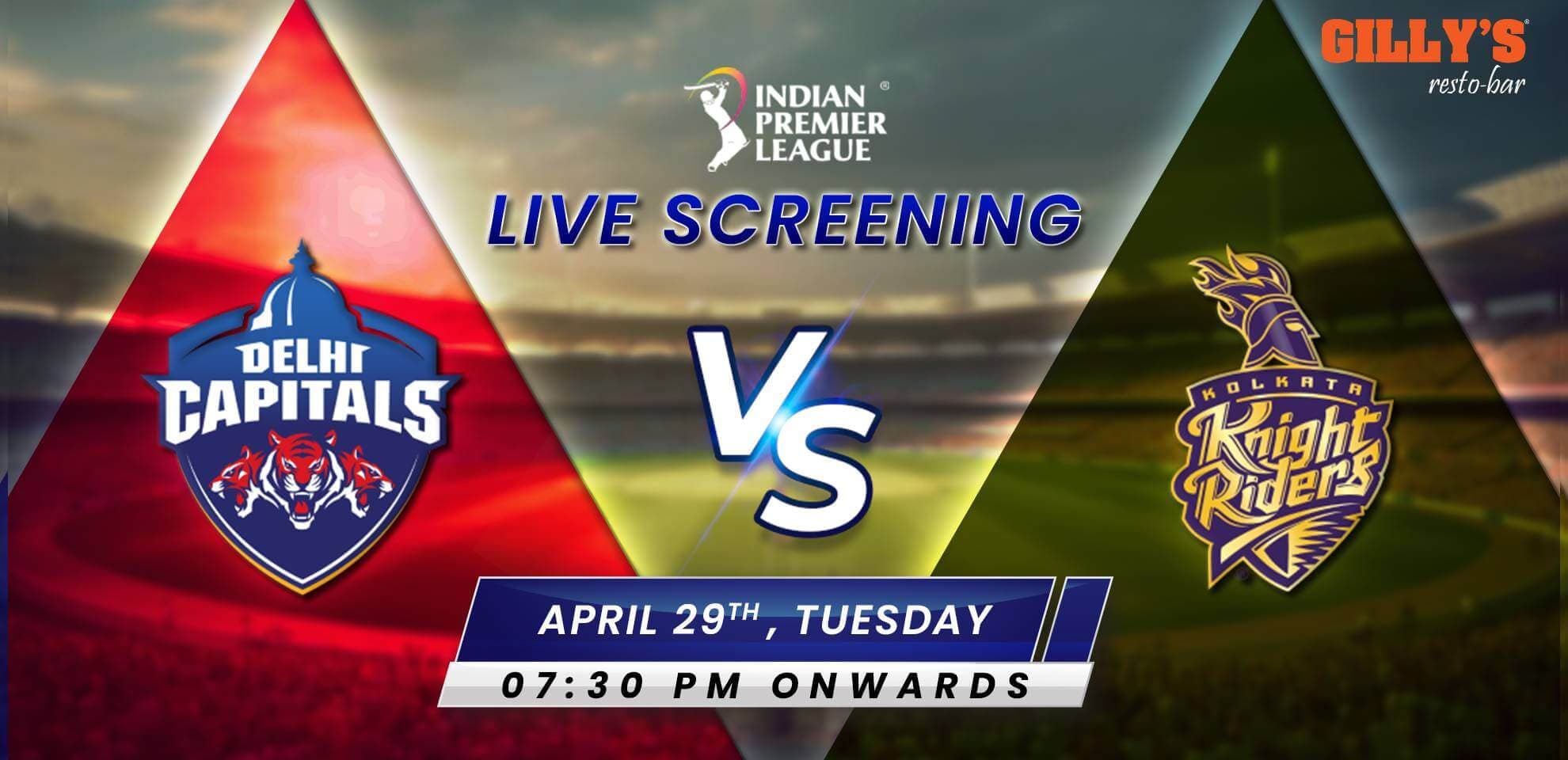 DC Vs KKR | IPL Live Screening 