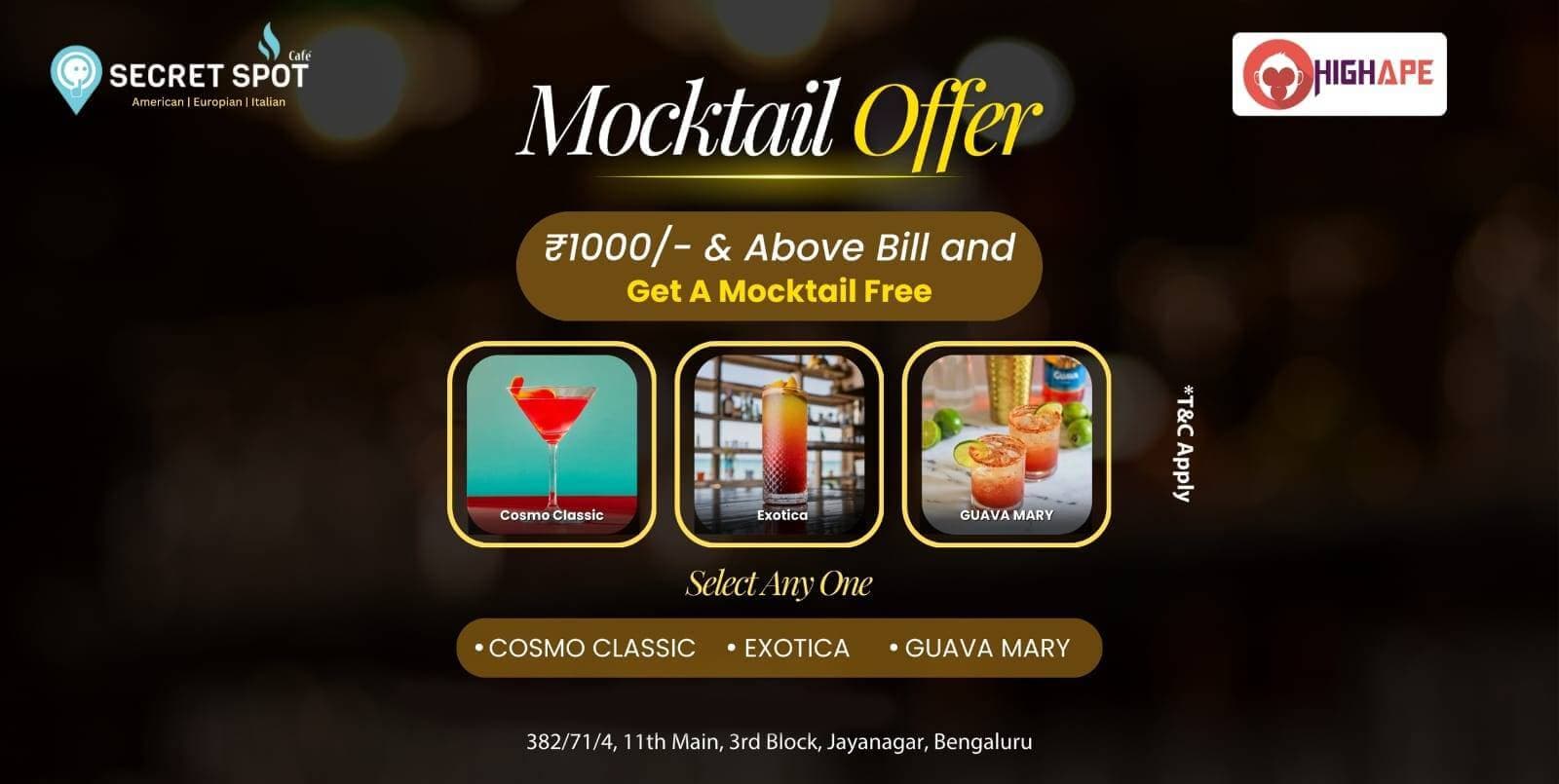 Mocktail Offer